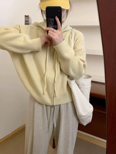 ARLENE – Cozy Long Sleeve Hooded Cardigan