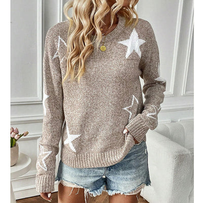LAMI - Casual Long Sleeve Round Neck Sweater