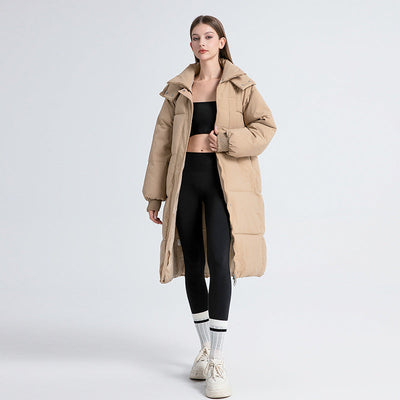 GIGATY - Classic Hooded Long Puffer Coat