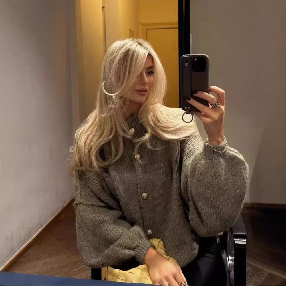 GANI – Classic Botton-Up Long Sleeve Cardigan