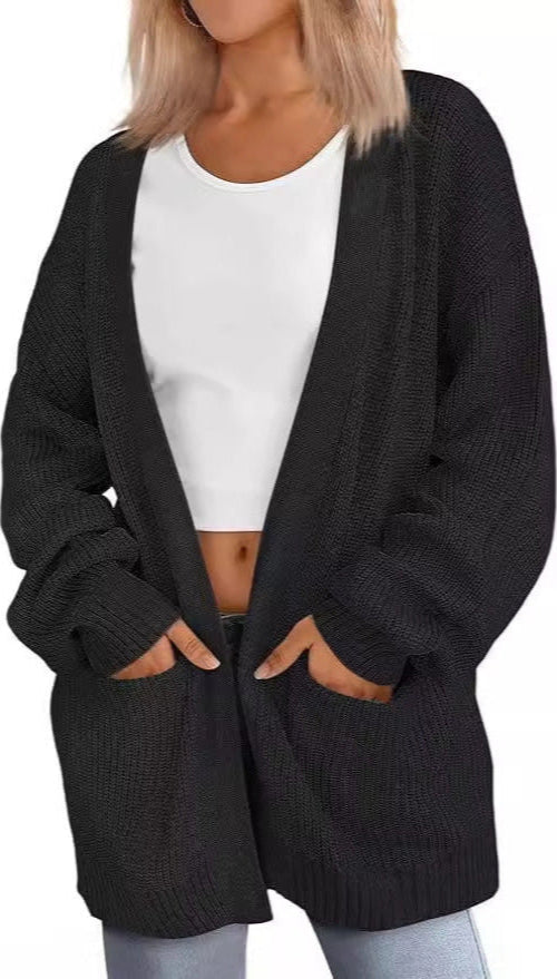HANSEL - Lightweight Loose V-Neck Cardigan