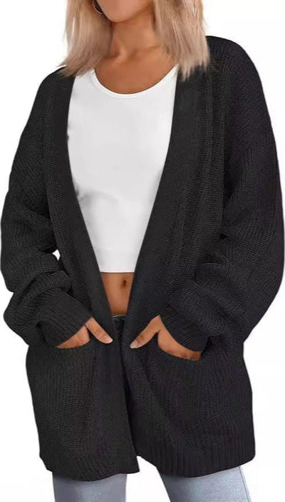 HANSEL - Lightweight Loose V-Neck Cardigan