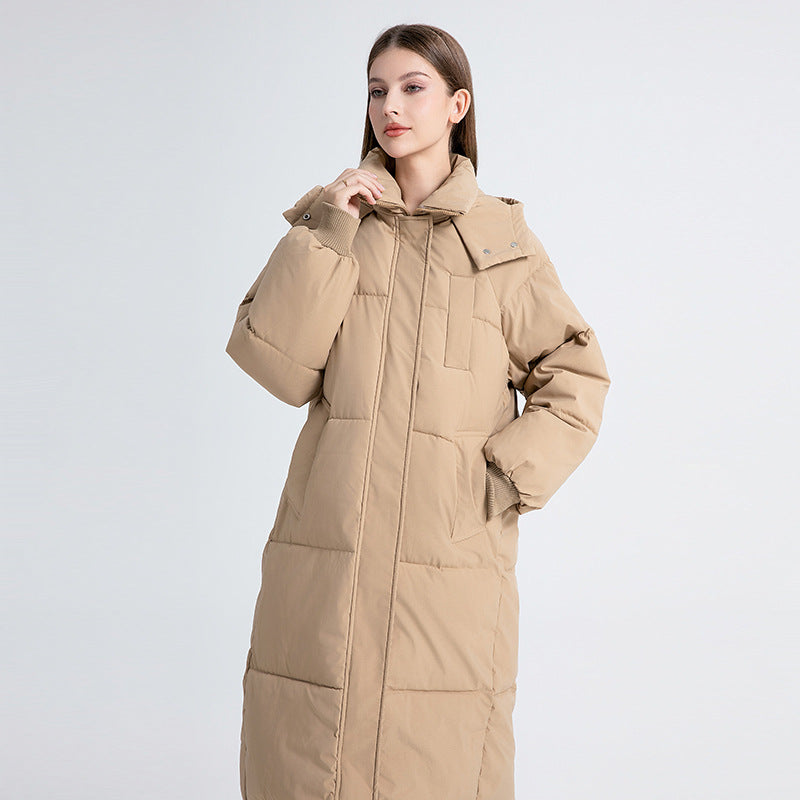 GIGATY - Classic Hooded Long Puffer Coat