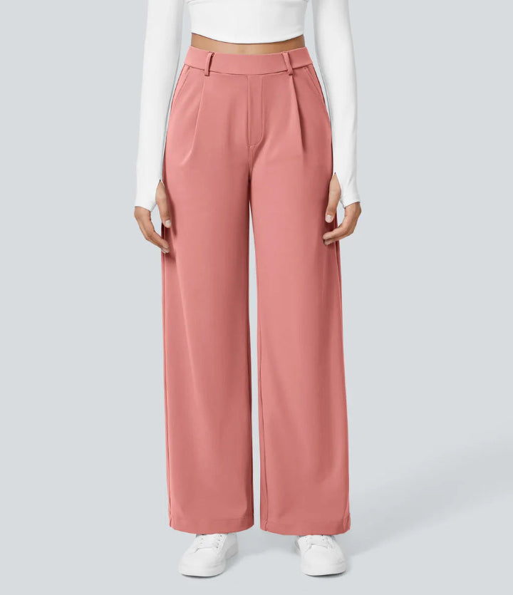 MONAH - Casual Wide Leg Minimalist Trouser
