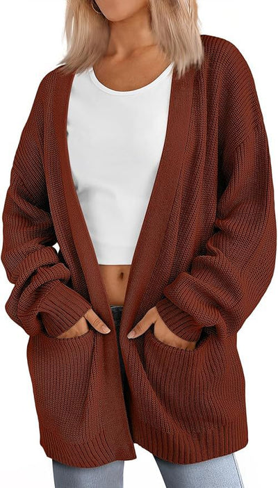HANSEL - Lightweight Loose V-Neck Cardigan