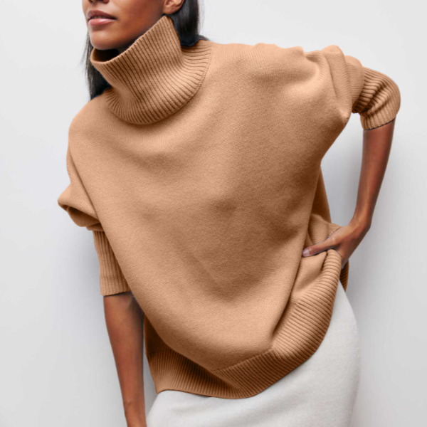 Avery - Elegant High Neck Jumper