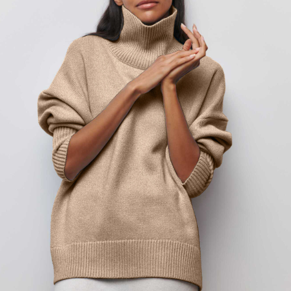 Avery - Elegant High Neck Jumper