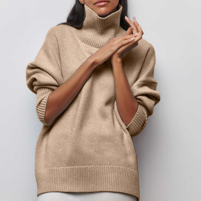 Avery - Elegant High Neck Jumper