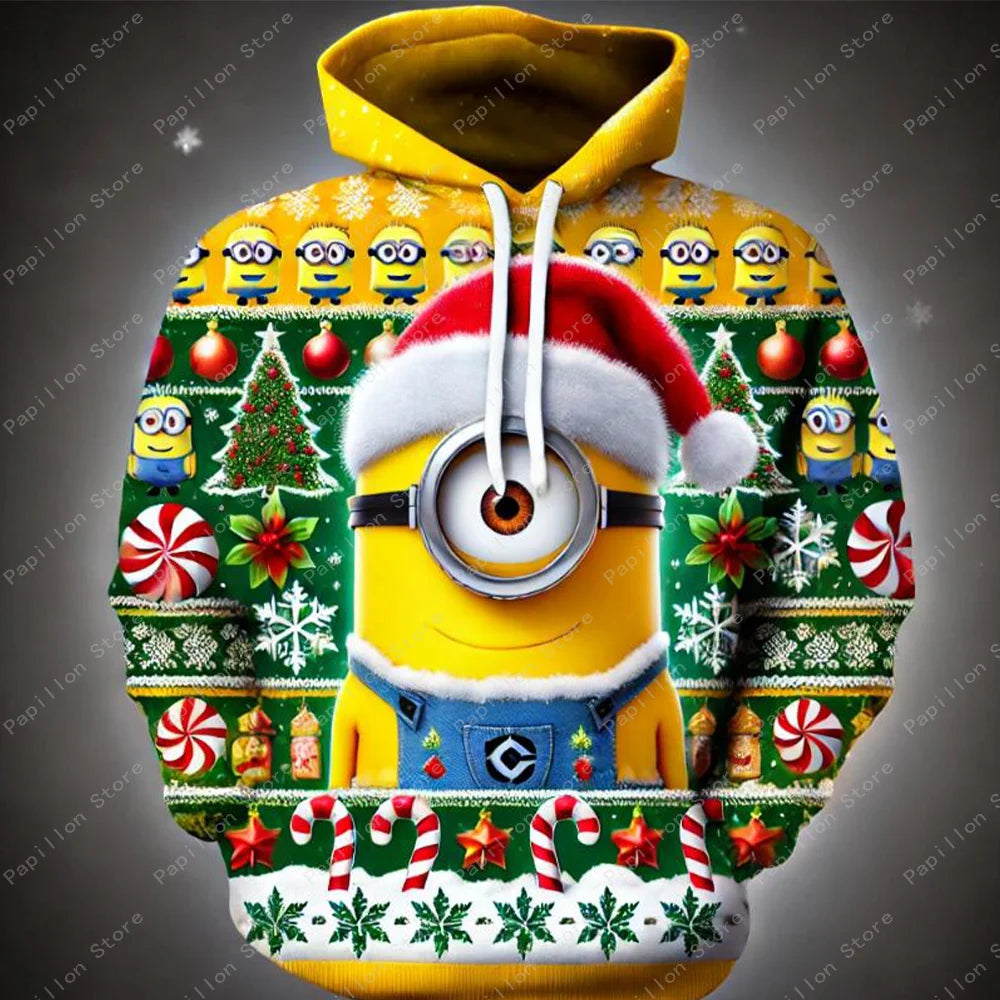 • Minions™ Holiday Hoodie – Adorable Christmas Sweatshirt