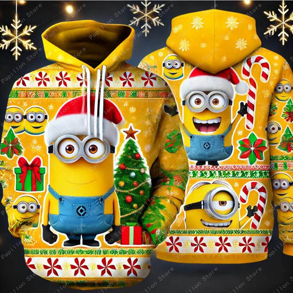 • Minions™ Holiday Hoodie – Adorable Christmas Sweatshirt