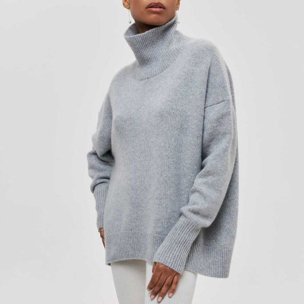 Avery - Elegant High Neck Jumper