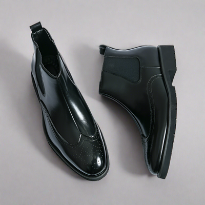 Dwight | Faux Leather Chelsea Boots