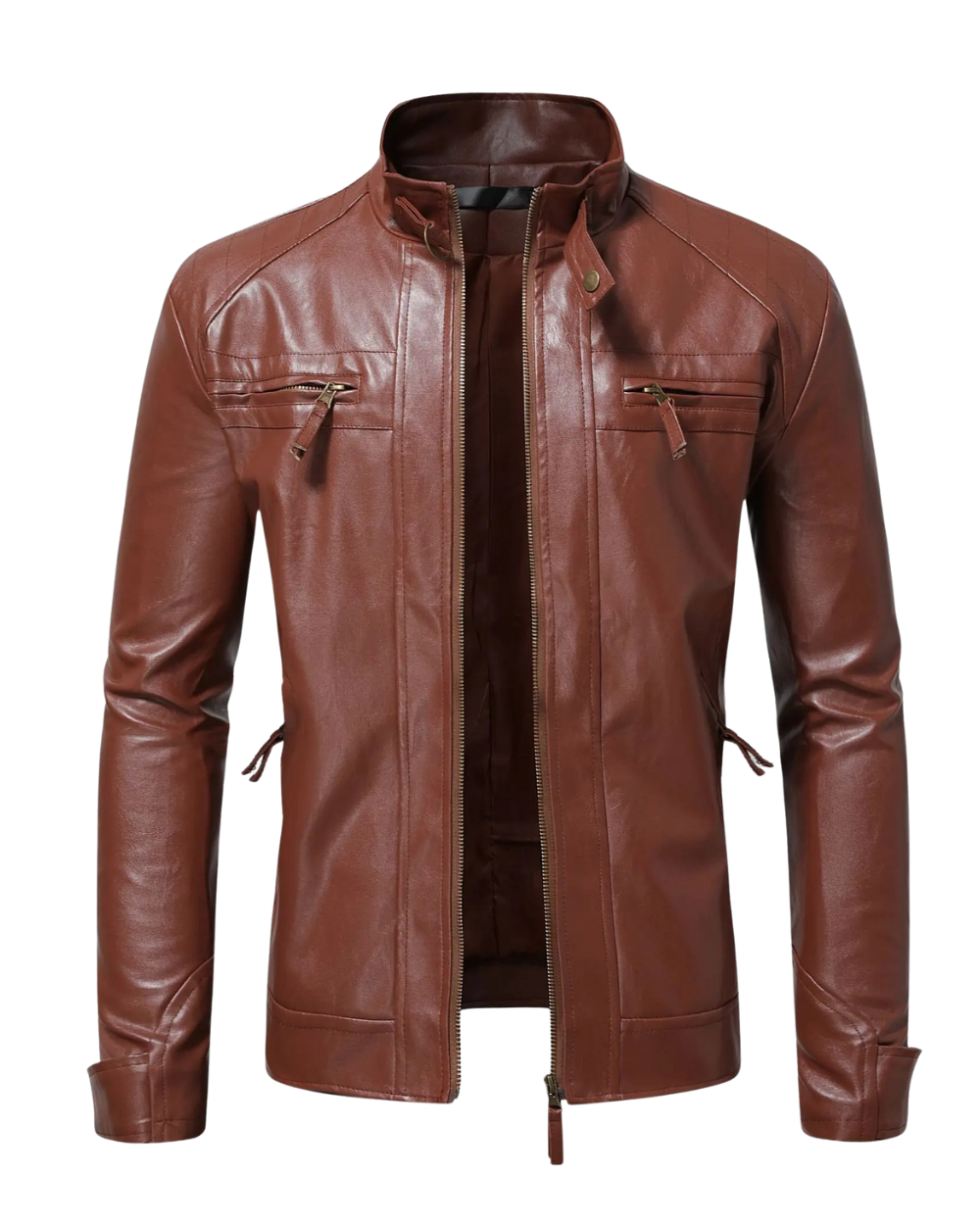 Elegant Leather Men's Jacket
