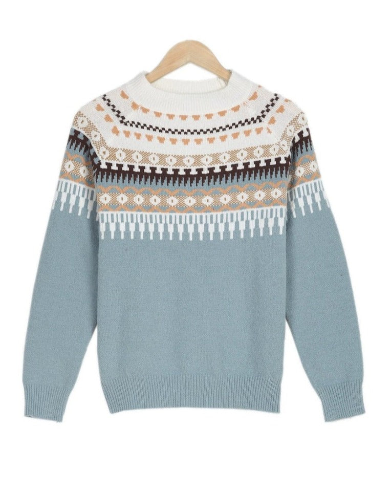 AVERY - Fair Isle Knit Sweater