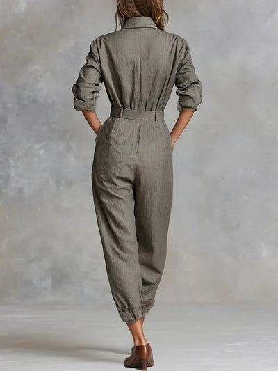 Megan | Linen-Cotton Jumpsuit