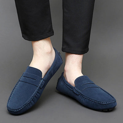 Suede Boat Loafers