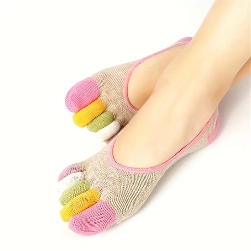 Casual Colourful Five-Toe Socks