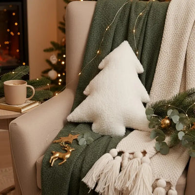 CozyTree™ | Ultra-Soft Winter Plush Pillow