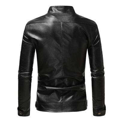 Elegant Leather Men's Jacket