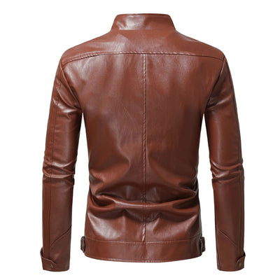 Elegant Leather Men's Jacket