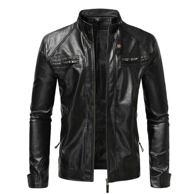 Elegant Leather Men's Jacket