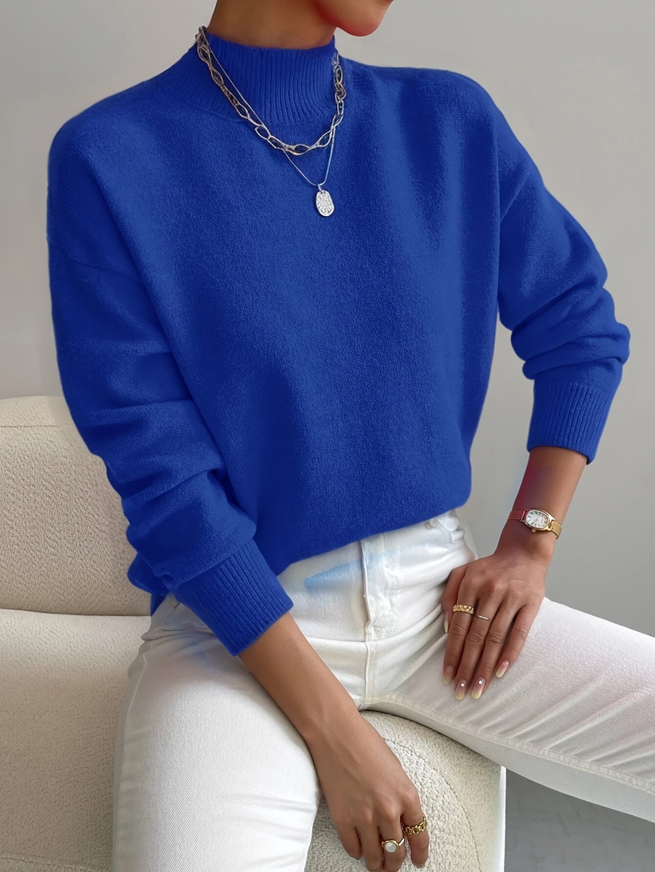 Gertrud - Elegant Knitted Jumper